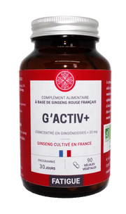 G’ACTIV + BIO - 100% Ginseng rouge - Fatigue intense