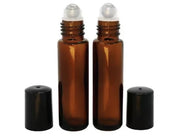 2 roll-on en verre ambré - 10ml