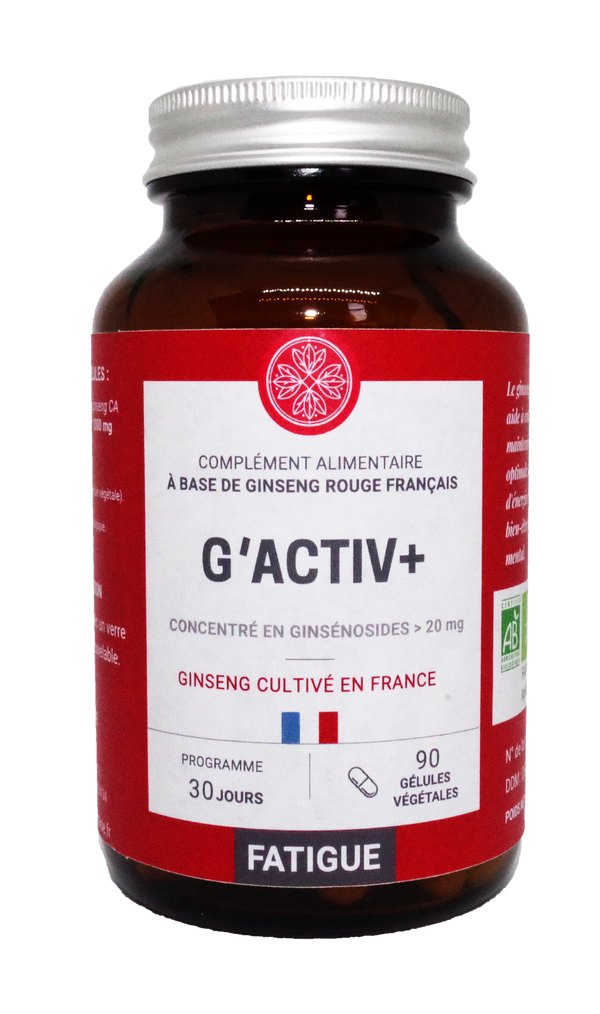 G’ACTIV + BIO - 100% Ginseng rouge - Fatigue intense