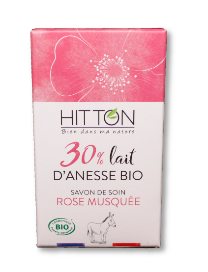 Savon au lait d'ânesse BIO - Rose musquée