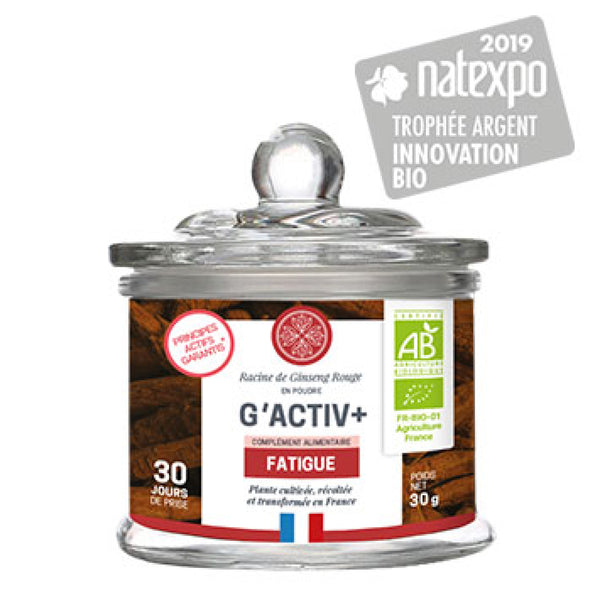 G’ACTIV + BIO - 100% Ginseng rouge - Fatigue intense