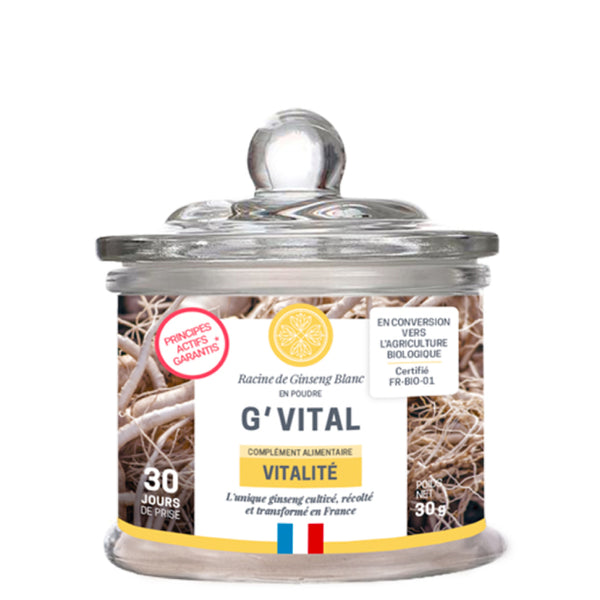 G’VITAL - 100% Ginseng blanc en poudre